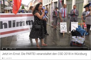 CSD 2018 in Würzburg, Rede von Simone Barrientos