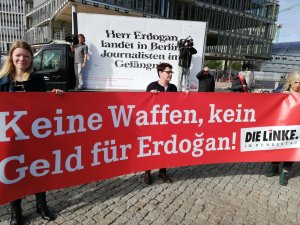 Kundgebung in Berlin, Freiheit für Journalisten in der Türkei